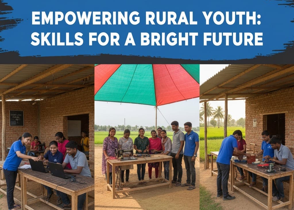 NGOs in skill development empowering rural youth and women through training and community learning in India.