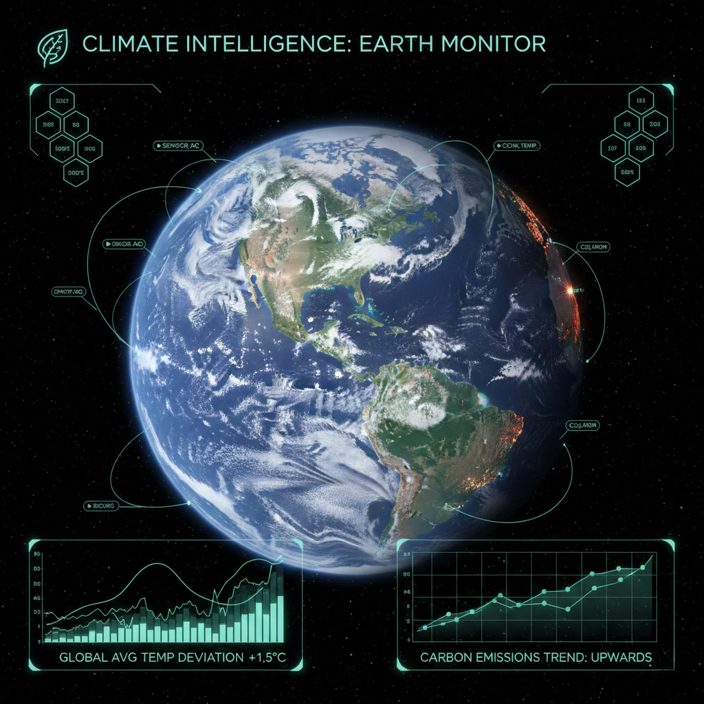 AI tracking climate change in real time using satellite data and environmental monitoring