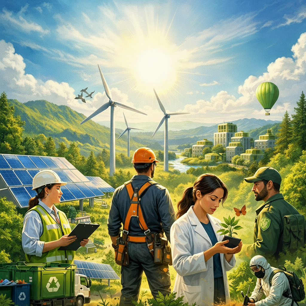 High-demand green careers supporting sustainability and climate action