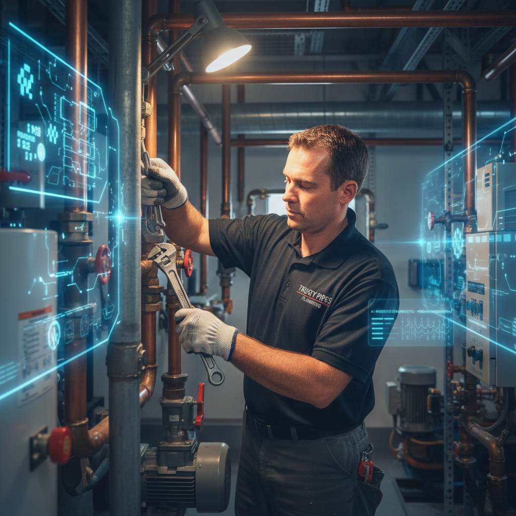 Hands-on plumbing work that remains resistant to AI automation